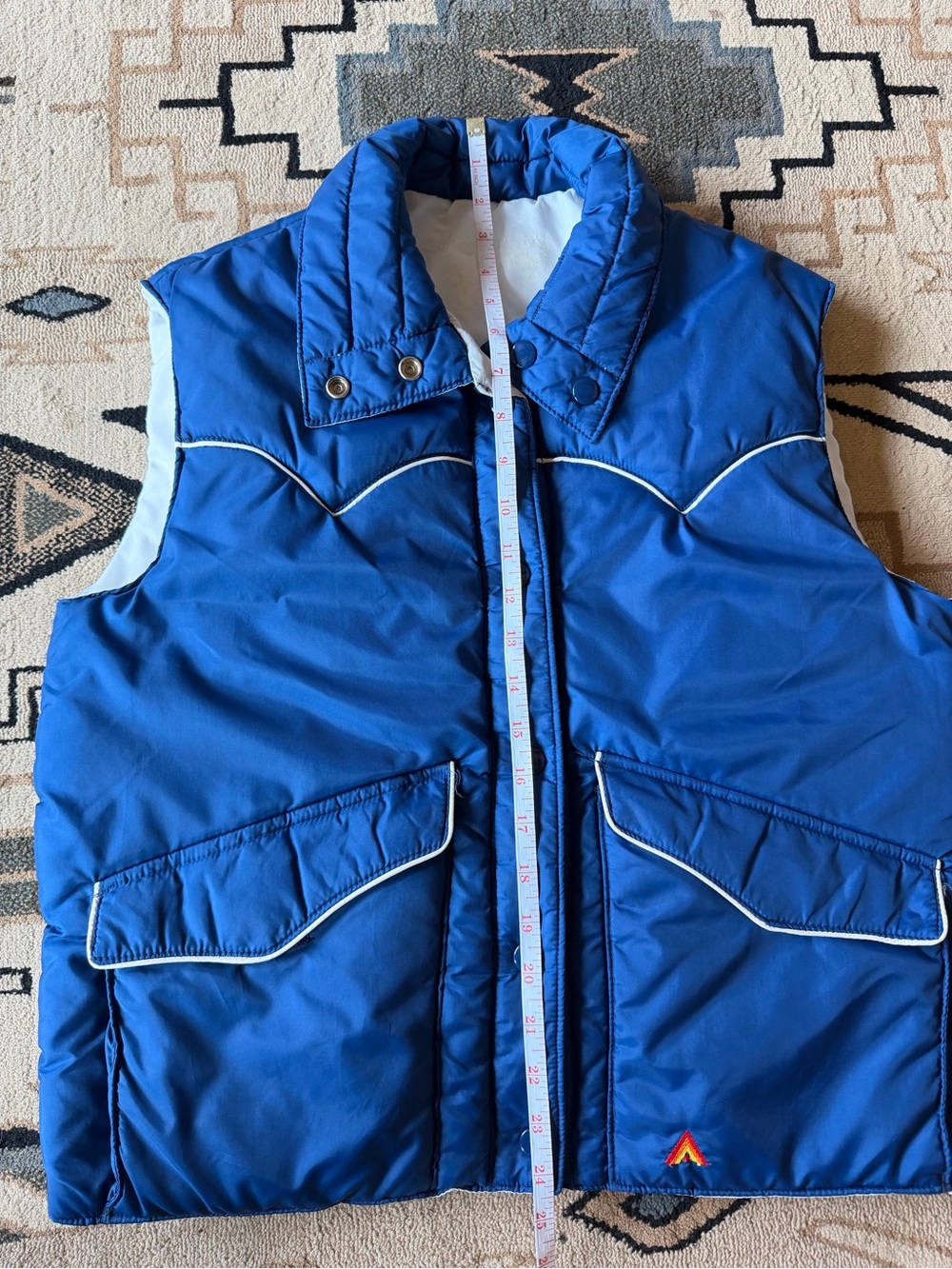 Vintage women’s western Blue Puffer Vest